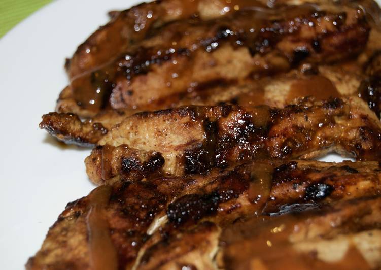 Pan Grilled Barbeque Chicken