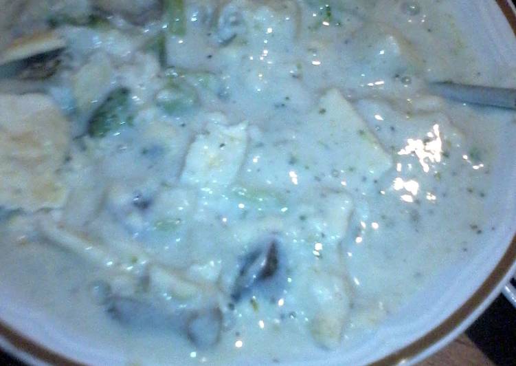 Recipe of Ultimate potato mushroom brocoli soup