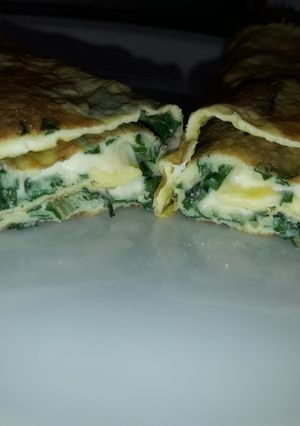 Una foto de Arrollado express de acelga y queso fresco