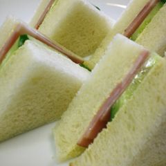 Tastes Just Like The Cafe Ham and Cucumber Sandwich A picture of Tastes Just Like The Cafe Ham and Cucumber Sandwich.
