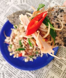 nộm gà hoa chuối