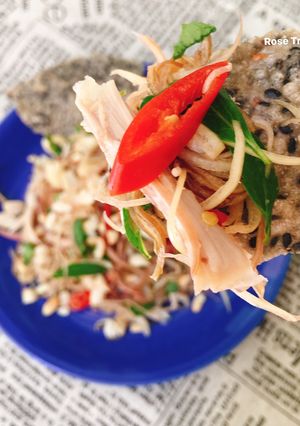 Hình của món Gỏi Gà Hoa Chuối.