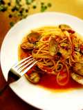 Spaghetti alle Vongole in Rosso