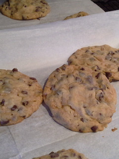 A picture of Toffee Chocolate Chip Cookies.
