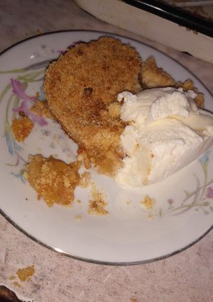 Una foto de Crumble de manzana ✨🍎