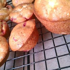 A picture of Strawberry banana mini muffins.