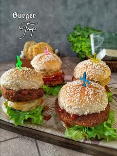 Foto resep Burger tempe