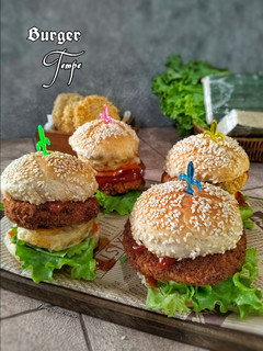 Foto resep Burger tempe