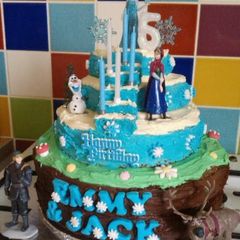 Vickys 'FROZEN' Cake - Decoration Idea A picture of Vickys 'FROZEN' Cake - Decoration Idea.