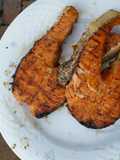 Grilled Maple Salmon Steaks