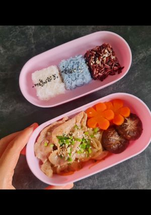 รูปของ หมูซีอิ๊ว (เมนูอาหารเด็ก) เมนูข้าวกล่อง