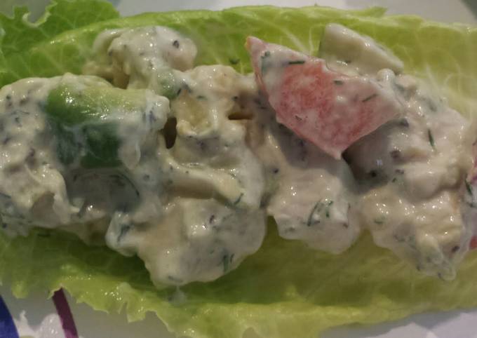 Recipe of Award-winning Turkey avocado salad lettuce cups