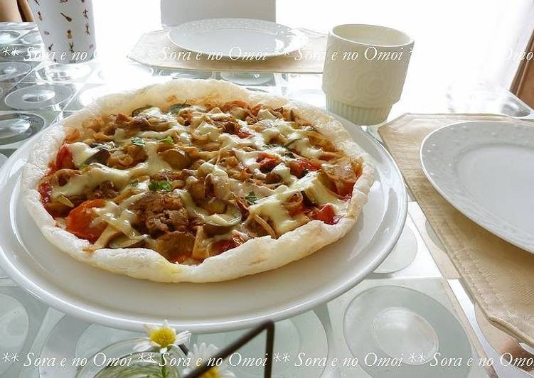 Recipe of Ultimate Mochi Pizza Made in a Frying Pan