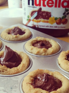 A picture of Nutella Cookie Cups.