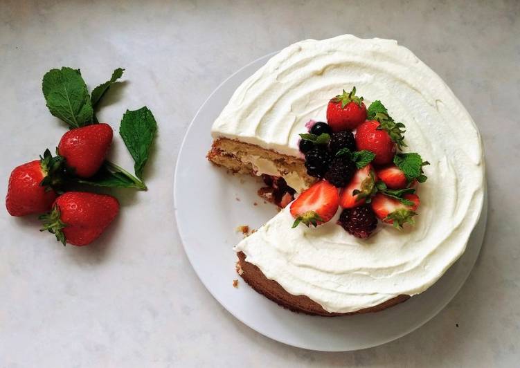 Easiest Way to Make Any-night-of-the-week Victoria sponge cake