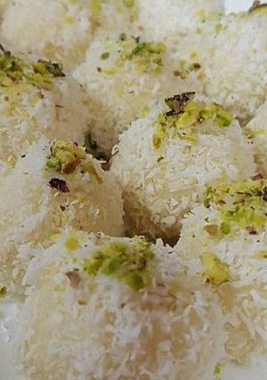صورة لوصفة كرات جوز الهند