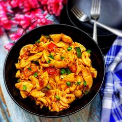 A picture of Masala macaroni.