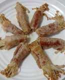 Thịt ba chỉ cuộn nấm kim châm