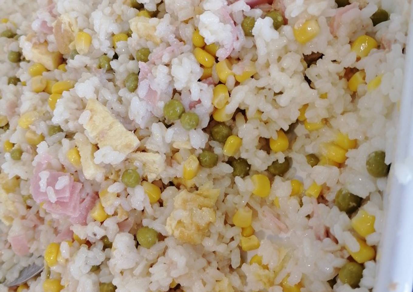 Receta de arroz aliñado con maíz