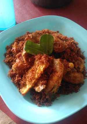 Foto resep Ayam & tempe goreng serundeng