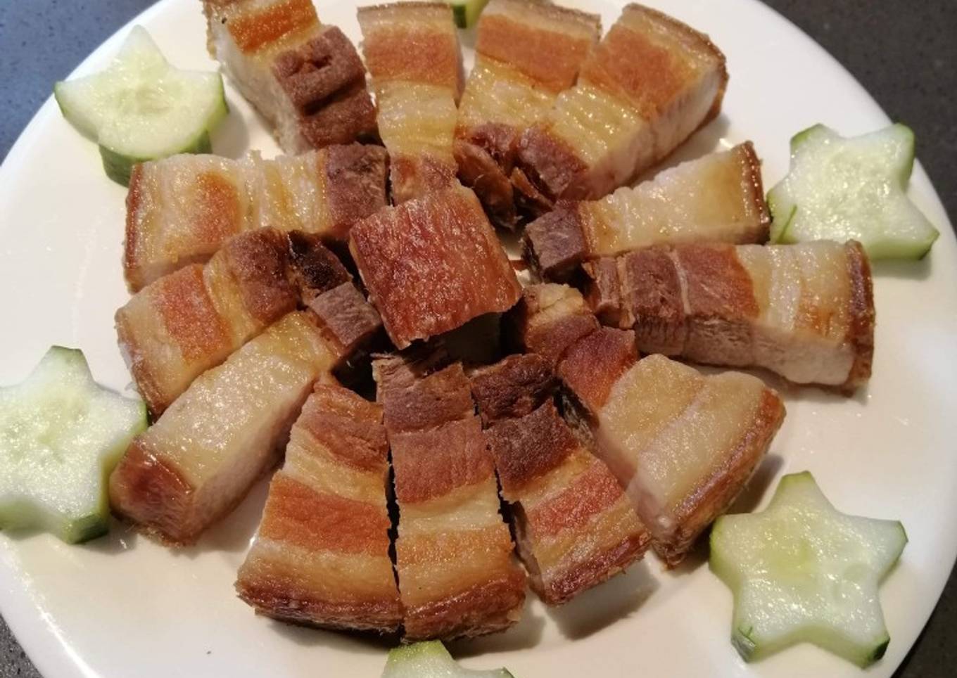 Grilled pork belly