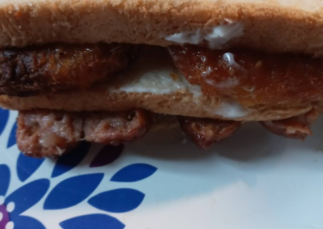 Sausage and Hashbrown Sandwich