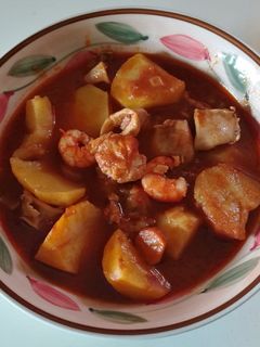 Una foto de Patatas marinera