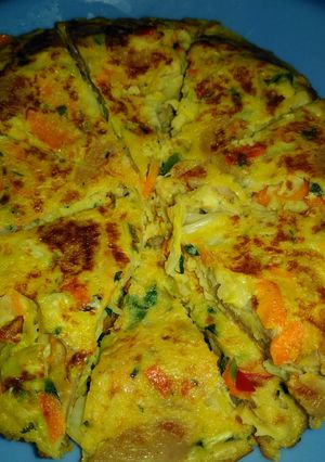 Foto resep Omlet Daging Ayam