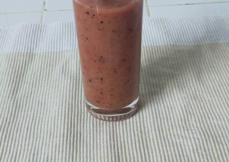 Easiest Way to Prepare Ultimate Mixed fruit smoothie#themechallenge