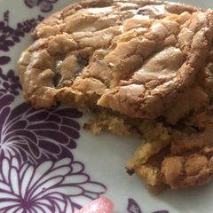 A picture of Chewy, gooey cookie recipe.