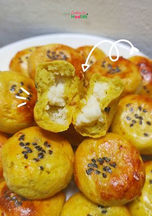 Hình của món Bánh khoai lang nướng nhân phô mai.