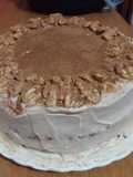 04. Bizcochuelo de nuez de cumpleaños - relleno chocolate y crema capuchino - "Torta colonia suiza"