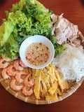 Vietnamese Noodle Salad with Shrimp and Pork