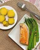 (Eatclean) Cá hồi - Măng tây - Khoai lang