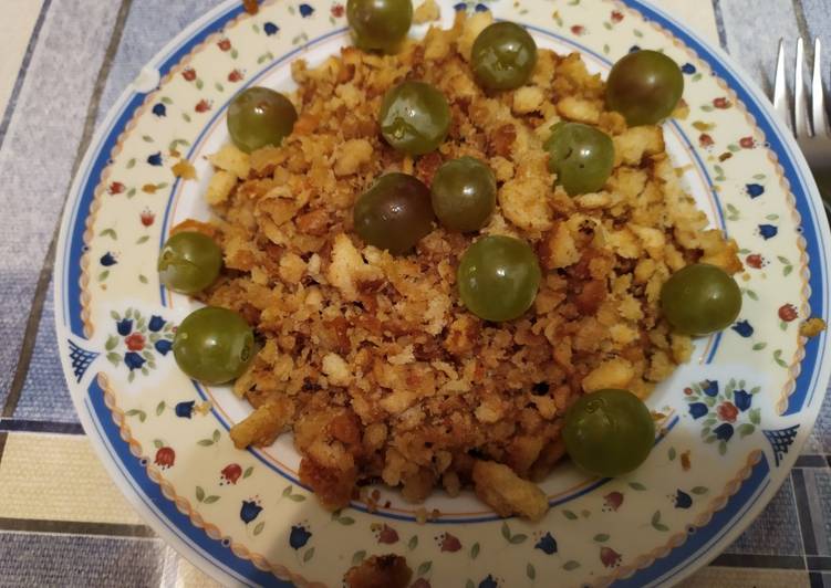 Migas con uvas