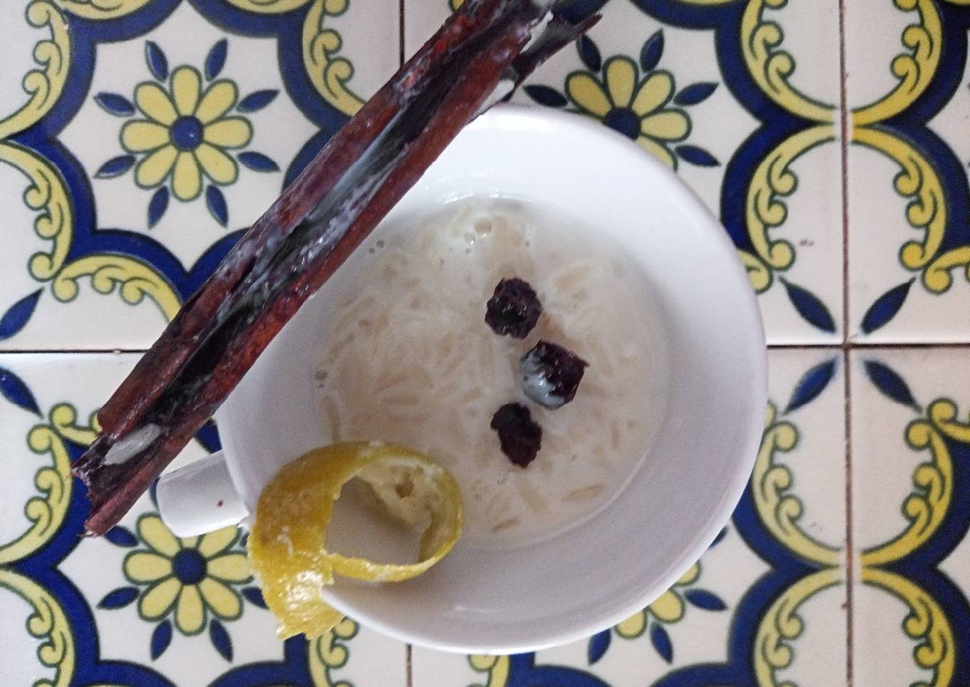 Arroz con leche y cáscara de limón 🍋🍚