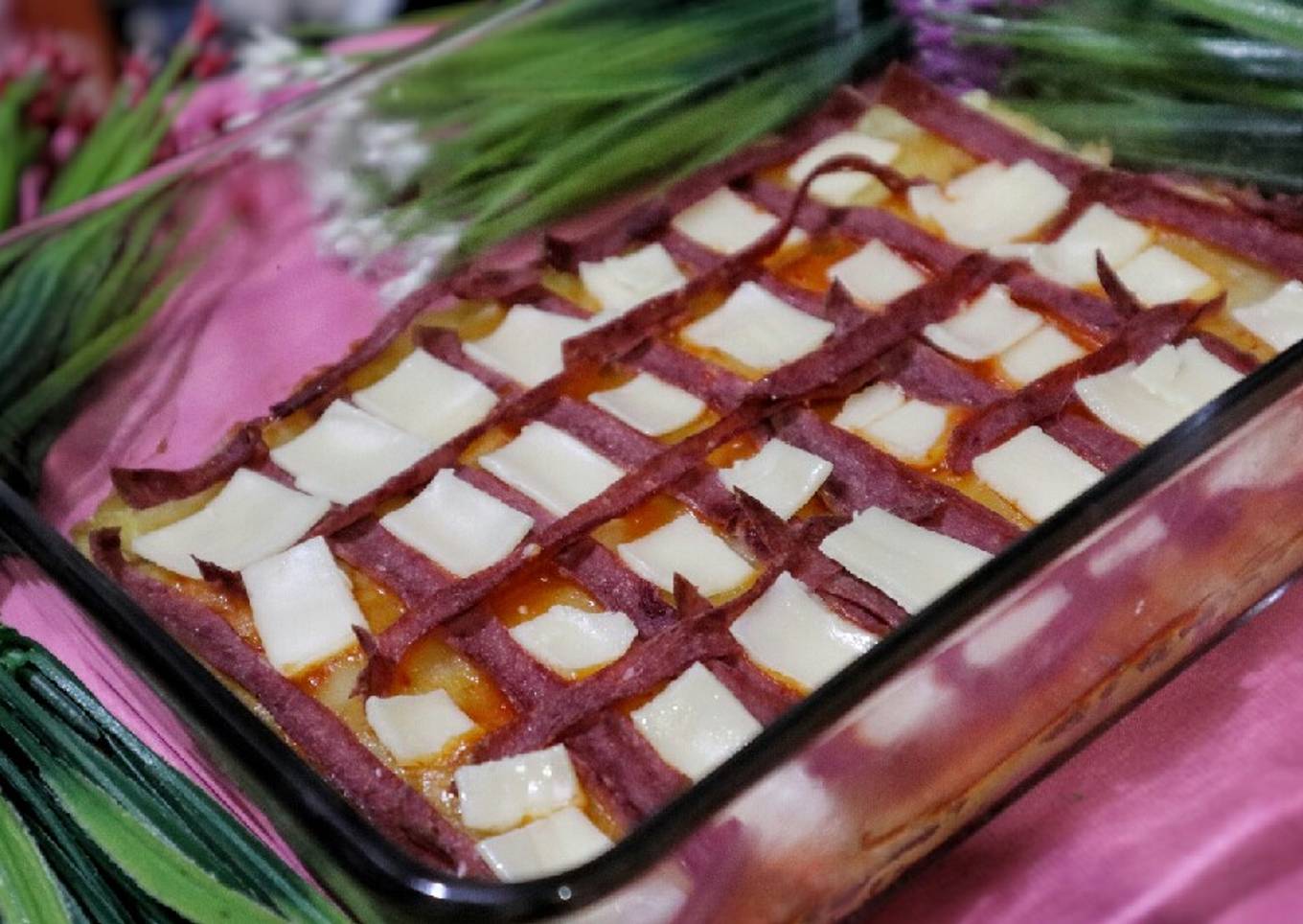 Baked Potato with Beef and Cheese