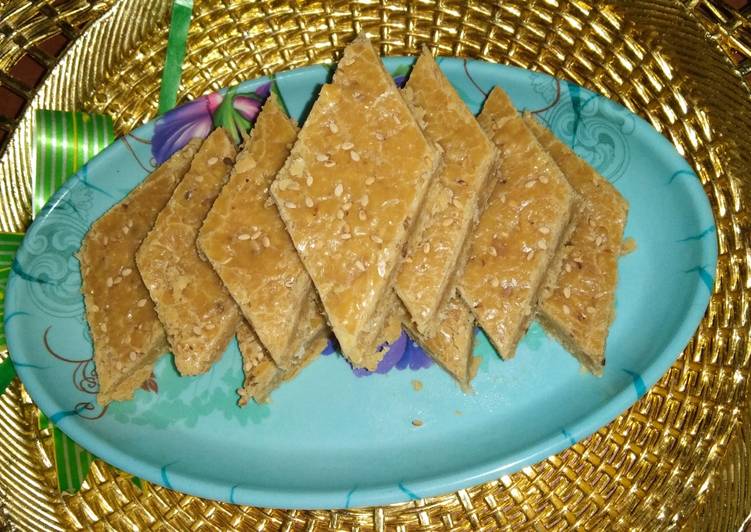 Recipe of Speedy Sesame seeds and besan katli (til besan ki karli)