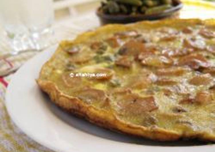 Steps to Make Perfect Mushroom &amp; capers Omelet