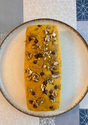 Una foto de Bizcocho de Calabaza con Nueces y Pepitas
