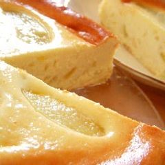 A picture of Creamy Peach Cheesecake.