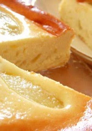A picture of Creamy Peach Cheesecake.