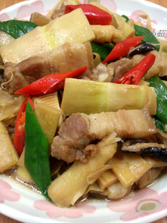 桂竹筍炒豬五花 的食譜成品照片
