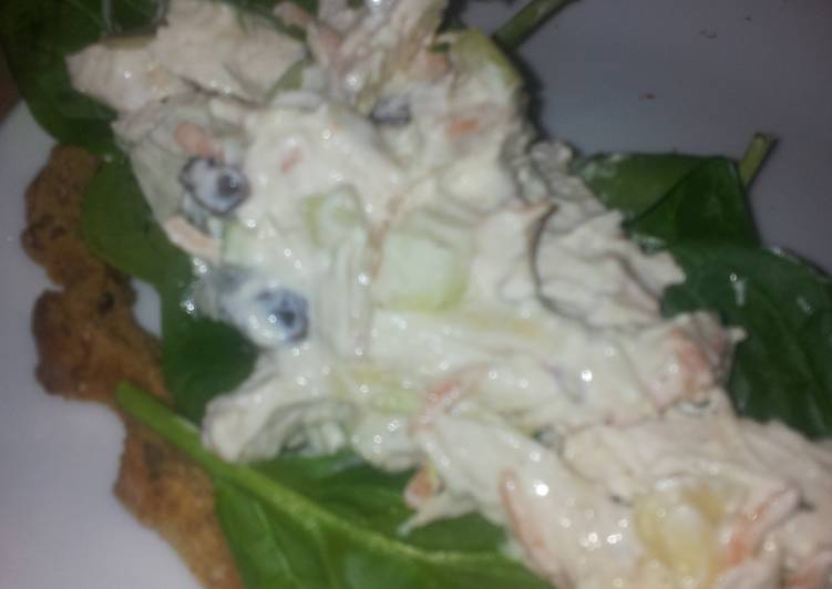 Guide to Prepare Creamy Chicken Apple Salad in 33 Minutes for Family