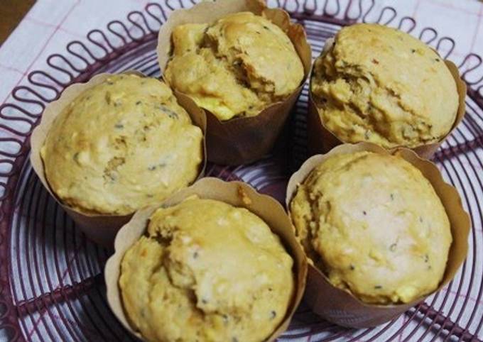 Dense Sweet Potato Muffins with Pancake Mix