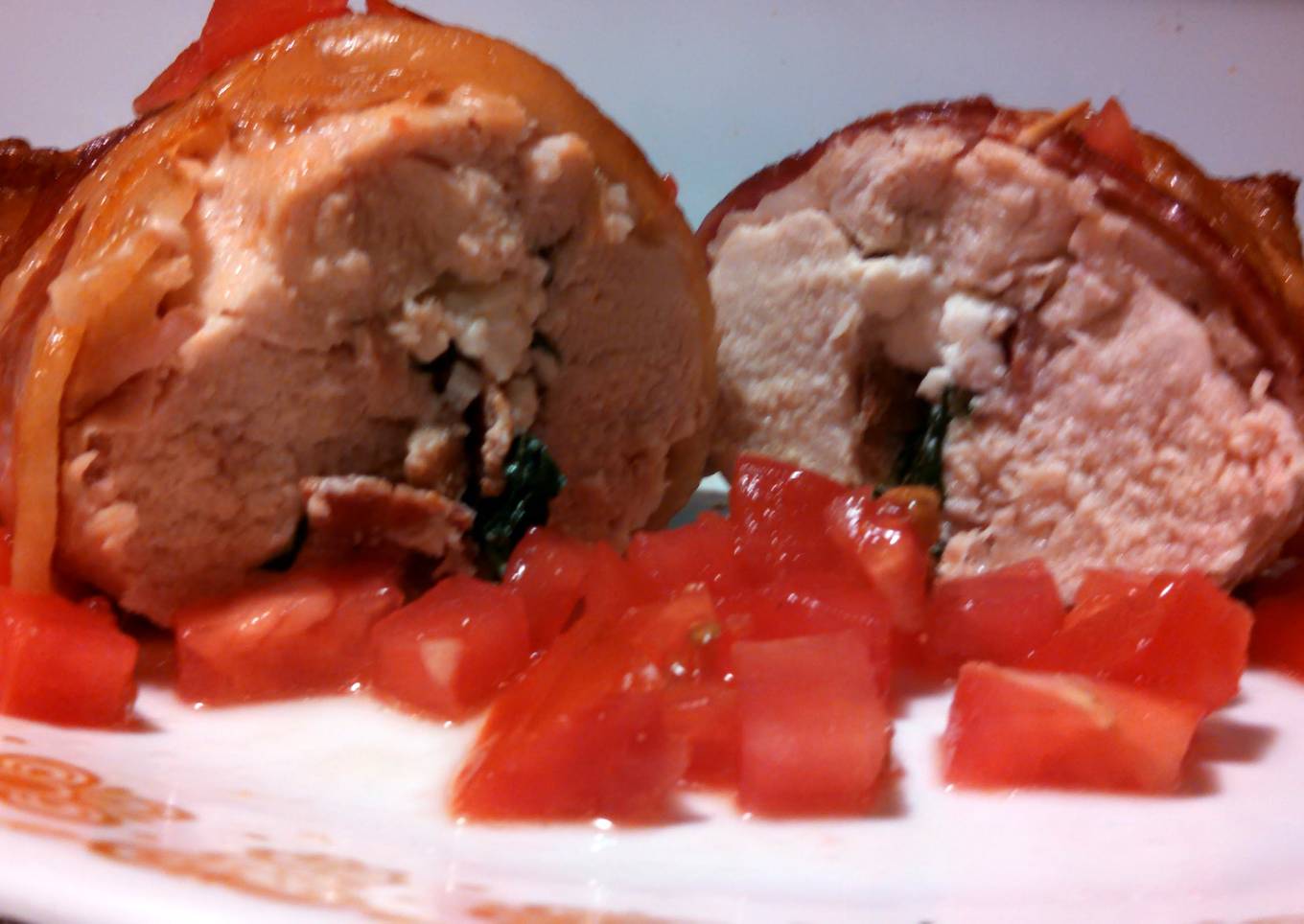 Bacon Wrapped Stuffed Chicken