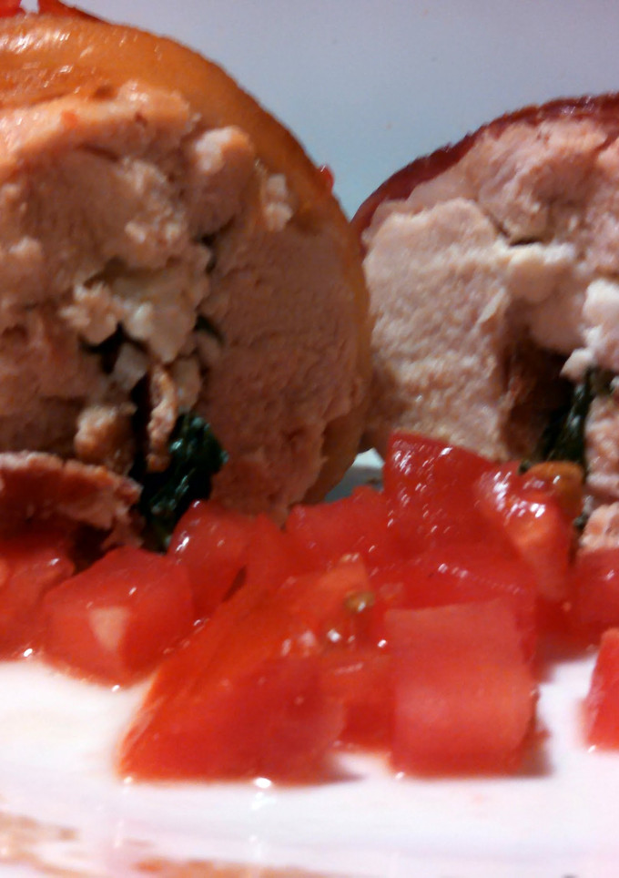 A picture of Bacon Wrapped Stuffed Chicken.
