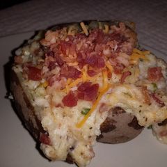 A picture of Steve's Double Stuffed Taters.