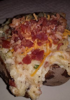 A picture of Steve's Double Stuffed Taters.