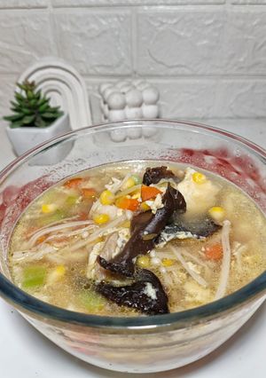 Foto resep Sup Telur Jamur